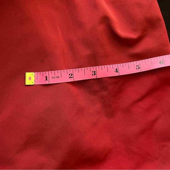 ‘S MaxMara Red Crew Neck Knee Length Party Dress.  Size 10 - Picture 14 of 15